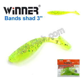 Силикон Winner TBR011 BANDS SHAD 3 77mm 3,5g (10шт) 004# *