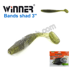 Силікон Winner TBR011 BANDS SHAD 3 77mm 3,5g (10шт) 016# *