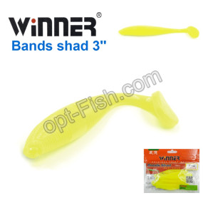 Силикон Winner TBR011 BANDS SHAD 3 77mm 3,5g (10шт) 019# *