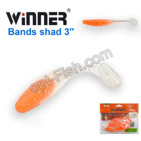 Силикон Winner TBR011 BANDS SHAD 3 77mm 3,5g (10шт) 022# *
