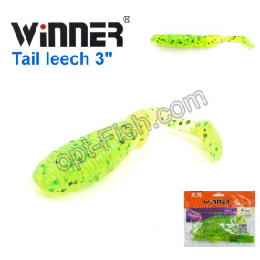 Силикон Winner TBR019 «T» TAIL LEECH 3 75mm (10шт) 004# *