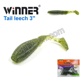 Силикон Winner TBR019 «T» TAIL LEECH 3 75mm (10шт) 006# *