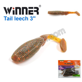 Силікон Winner TBR019 «T» TAIL LEECH 3 75mm (10шт) 012# *