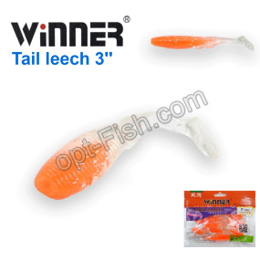Силикон Winner TBR019 «T» TAIL LEECH 3 75mm (10шт) 022# *
