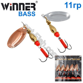 Блесна Winner вертушка WP-002 BASS 11g 003# (5шт) *
