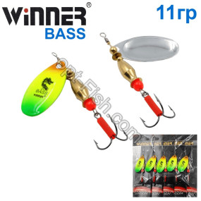 Блешня Winner вертушка WP-002 BASS 11g 005# (5шт) *