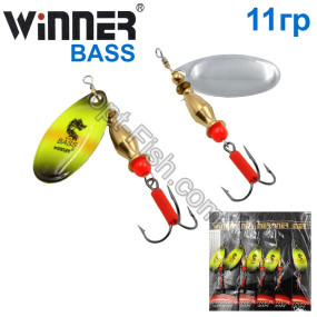 Блесна Winner вертушка WP-002 BASS 11g 022# (5шт) *