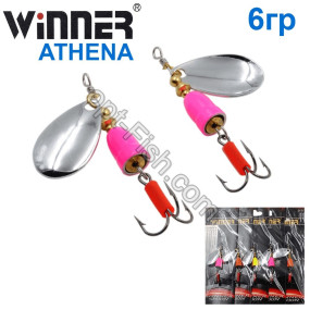 Блесна Winner вертушка WP-003 ATHENA 6g 001# (5шт) *