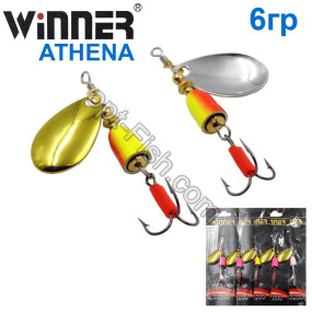 Блесна Winner вертушка WP-003 ATHENA 6g 002# (5шт) *