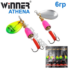 Блесна Winner вертушка WP-003 ATHENA 6g 005# (5шт) *