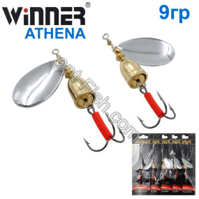 Блесна Winner вертушка WP-003 ATHENA 9g 001# (5шт) *