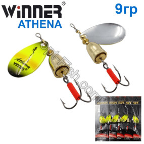 Блесна Winner вертушка WP-003 ATHENA 9g 022# (5шт) *