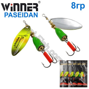 Блесна Winner вертушка WP-007 PASEIDAN 8g 022# (5шт) *