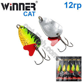 Блесна Winner колебалка TBZ-008 CAT 12g 018# (5шт) *