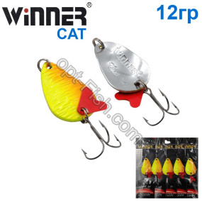 Блесна Winner колебалка TBZ-008 CAT 12g 020# (5шт) *