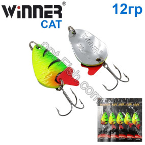 Блесна Winner колебалка TBZ-008 CAT 12g 039# (5шт) *