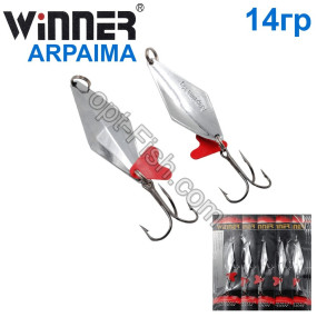 Блесна Winner колебалка TBZ-159 ARAPAIMA 14g 001# (5шт) *