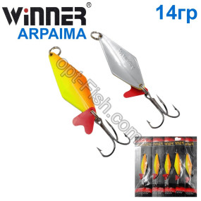 Блесна Winner колебалка TBZ-159 ARAPAIMA 14g 018# (5шт) *