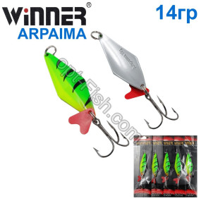 Блесна Winner колебалка TBZ-159 ARAPAIMA 14g 039# (5шт) *