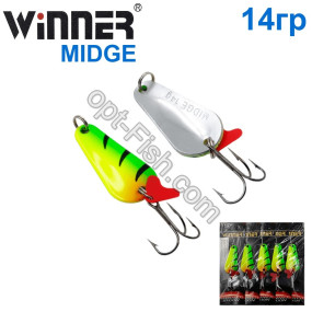 Блесна Winner колебалка W-001 MIDGE 14g 039# (5шт) *