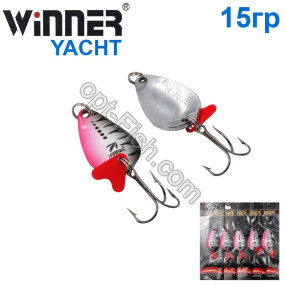 Блесна Winner колебалка W-005 YACHT 15g 006# (5шт) *