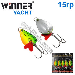 Блесна Winner колебалка W-005 YACHT 15g 020# (5шт) *