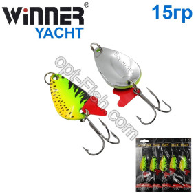 Блесна Winner колебалка W-005 YACHT 15g 031# (5шт) *