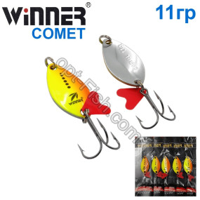 Блесна Winner колебалка W-015 COMET 11g 018# (5шт) *