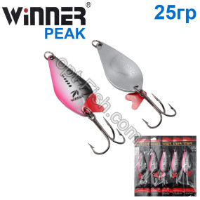 Блесна Winner колебалка W-019 PEAK 25g 006# (5шт) *
