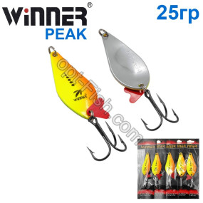 Блешня Winner колебалка W-019 PEAK 25g 018# (5шт) *