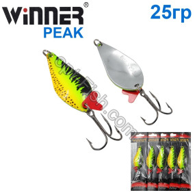 Блесна Winner колебалка W-019 PEAK 25g 031# (5шт) *