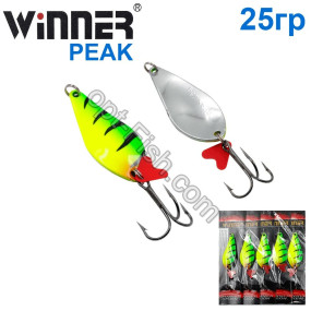 Блесна Winner колебалка W-019 PEAK 25g 039# (5шт) *