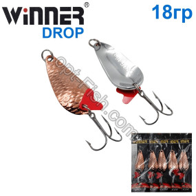 Блесна Winner колебалка W-020 DROP 18g 003# (5шт) *