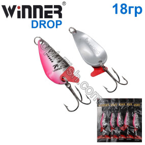 Блешня Winner колебалка W-020 DROP 18g 006# (5шт) *