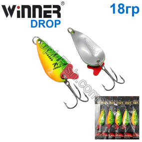Блесна Winner колебалка W-020 DROP 18g 020# (5шт) *