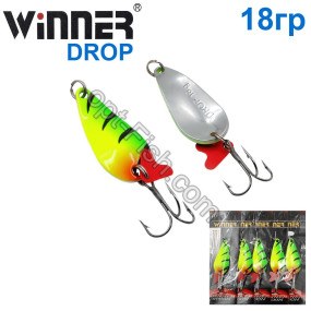 Блесна Winner колебалка W-020 DROP 18g 039# (5шт) *