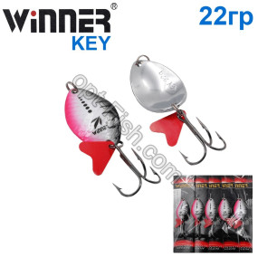 Блесна Winner колебалка W-025 KEY 22g 006# (5шт) *