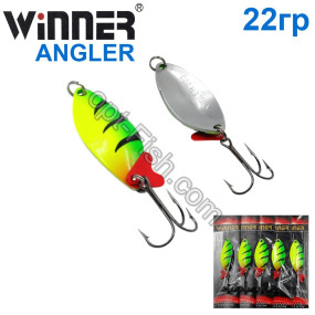 Блесна Winner колебалка W-028 ANGLER 22g 039# (5шт) *