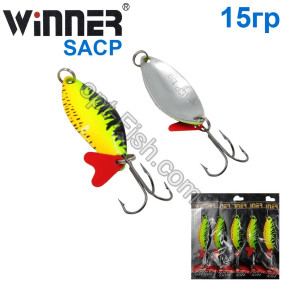 Блесна Winner колебалка W-029 SACP 15g 031# (5шт) *