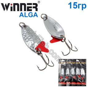Блешня Winner колебалка W-031 ALGA 15g 001# (5шт) *