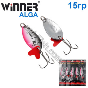Блесна Winner колебалка W-031 ALGA 15g 006# (5шт)*