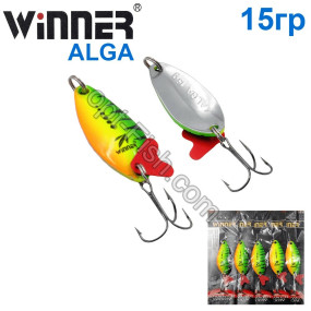 Блесна Winner колебалка W-031 ALGA 15g 020# (5шт) *