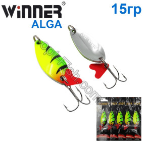 Блешня Winner колебалка W-031 ALGA 15g 039# (5шт) *