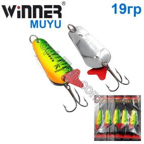 Блесна Winner колебалка двойная WS-006 MUYU 19g 020# (5шт) *