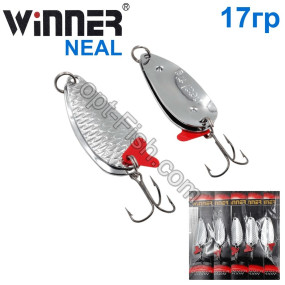 Блесна Winner колебалка двойная WS-013 NEAL 17g 001# (5шт) *