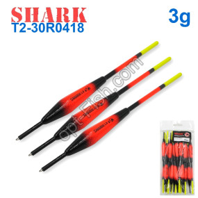 Поплавок Shark Тополь T2-30R0418 (20шт)