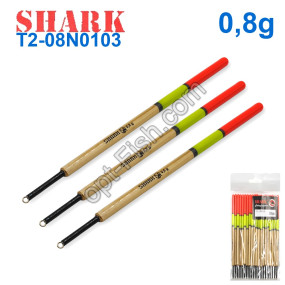 Поплавок Shark Тополь труба T2-08N0103 (20шт)