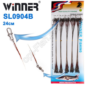 Повідець Goss New Wave Fishing 1x7 24см (100шт) *