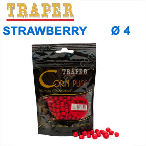 Воздушное тесто Traper Corn puff пуфи 4mm strawberry (клубника)