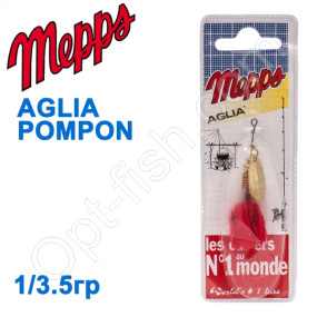 Блесна  Mepps AGLIA POMPON zlota gold 1/3,5g